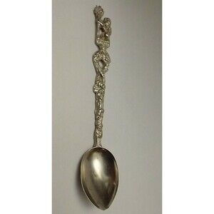 Bordini Montagnani  Firenze  Silverplate  DEMITASSE SPOON Vintage  Souvenir